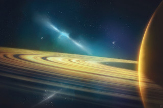 Large yellow disk black hole - christopher balaskas free wallpaper for desktop