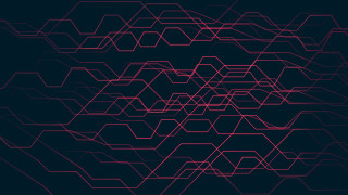Dark red line pattern honeycomb - jagged free wallpaper