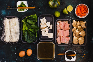 Food vegetables chopsticks starry sky - cao zhibai free wallpaper