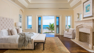 Bedroom fireplace white headboard large - a fireplace free wallpaper