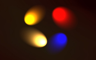 Blurry traffic light triadic circular - triadic free wallpaper for desktop