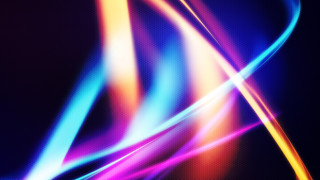 Colorful abstract curved hologram energy - neon free wallpaper for desktop