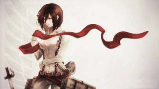 Woman sword scarf building anime - a red ribbon free wallpaper