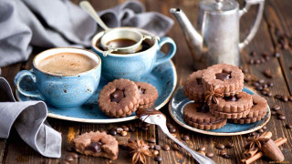 Cookies coffee stilllife morning photorealistic - clara peeters free wallpaper