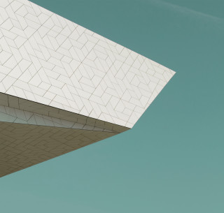 Plane flying building sky triangular - a plane free wallpaper for tablet