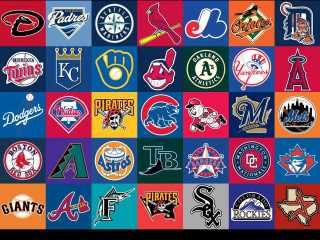 Sports logos colorful background squares - the letter free wallpaper