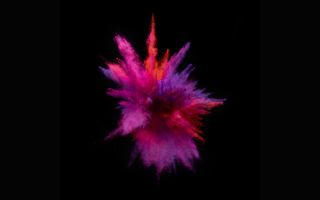 Colorful explosion powder black background 2 - octane renderer free wallpaper for desktop