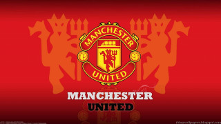 Manchester united logo red background 3 - crest free wallpaper