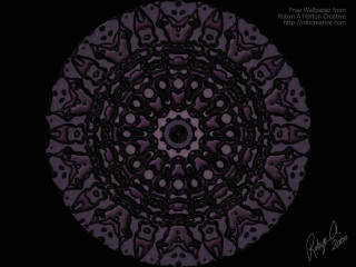 Circular black purple accents dots - a circular design free wallpaper