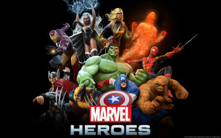 Marvel cartoon characters black background - temporary art free wallpaper