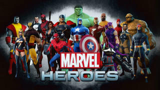 Marvel heroes group standing together - it in front free wallpaper