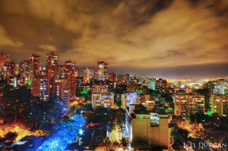 City skyline night colorful cloudy - night free wallpaper for desktop