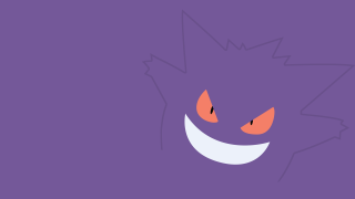 Purple smiling pokemon vector shock - outline free wallpaper for desktop