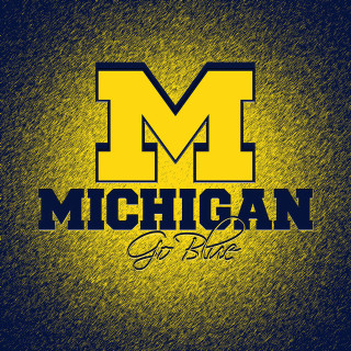 Michigan go blue black background - regionalism free wallpaper for tablet