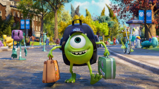 Cartoon character suitcase bag street 2 - a street free wallpaper