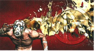 Gasmask man red background planet - a gas mask free wallpaper