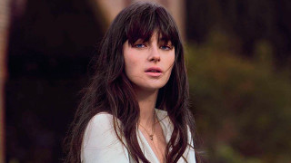 Woman longhair white shirt cellphone 2 - preraphaelitism free wallpaper