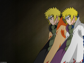 Anime group symmetry konohagakure blonde - a black wall free wallpaper