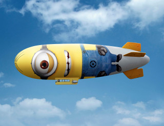 Yellow white toy airplane cartoon - ultra free wallpaper