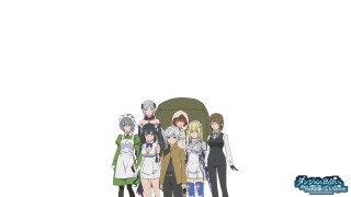 Anime characters group white background 34 - a white background behind them free wallpaper
