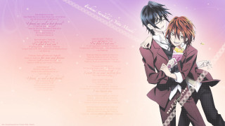 Couple people standing purple background 2 - vanita free wallpaper for desktop