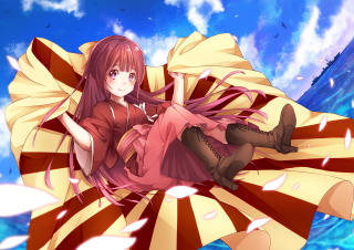 Woman laying red yellow dress - dress free wallpaper