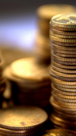 Gold coins pile table other - top of a table next free wallpaper for mobile