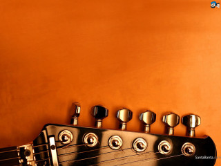 Guitar neck knobs orange background - the neck free wallpaper