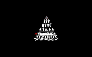 Group people christmas tree black - expressive free wallpaper for desktop