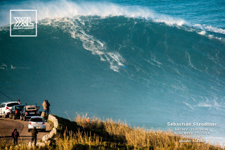 Man riding wave surfboard ocean - epic proportion free wallpaper