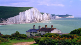 House hill ocean chalk cliffs - the house free wallpaper