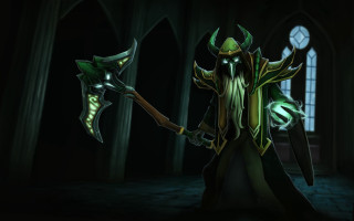 Man dark room axe glowing - a large axe free wallpaper