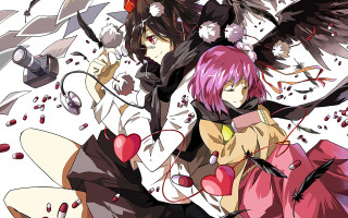 Pink haired wings camera phone - a phone free wallpaper