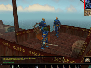 Pirate ship men blue uniforms - two man free wallpaper