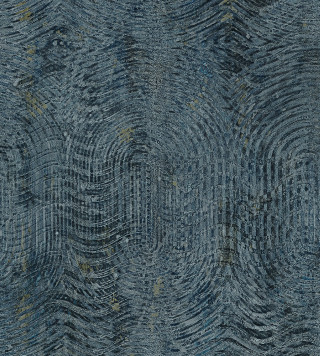 Blue gold wallpaper wavy lines - fine texture free wallpaper