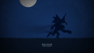 Silhouette person field full moon - dark fantasy art free wallpaper