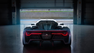 Futuristic car garage red light - a futuristic car free wallpaper for desktop