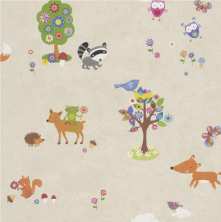Animals wall tree flowers birds - the tree free wallpaper for tablet