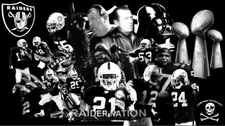Black white football team helmets - dark fantasy free wallpaper