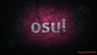 Osu dark background white letters - white letter free wallpaper