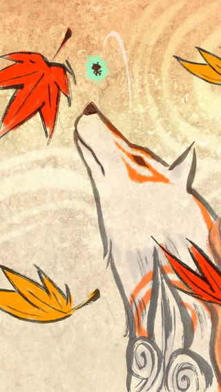 Wolf leaves flying around neck - akihiko yoshida free wallpaper for mobile