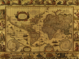 World map major cities detailed 7 - aldus manutiu free wallpaper