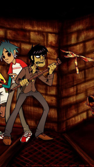 Cartoon people playing violin demon - a cartoon of a group free wallpaper for mobile