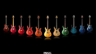 Guitars colorful sizes background row - pro free wallpaper