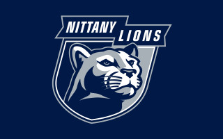 Blue white logo tiger face - face and the words free wallpaper