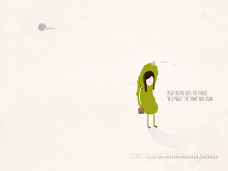 Cartoon character green suit brown - a quote above free wallpaper