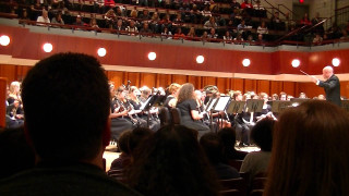 Conductor orchestra performance auditorium crowd - heidelberg school free wallpaper