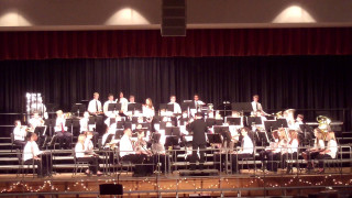 Band performance stage red curtain - heidelberg school free wallpaper