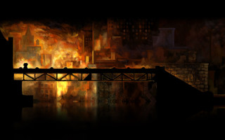 Bridge fire man standing background - ben templesmith free wallpaper