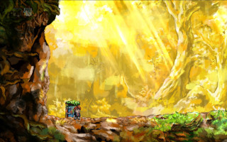 Person walking forest backpack shoulder - their shoulder free wallpaper for desktop